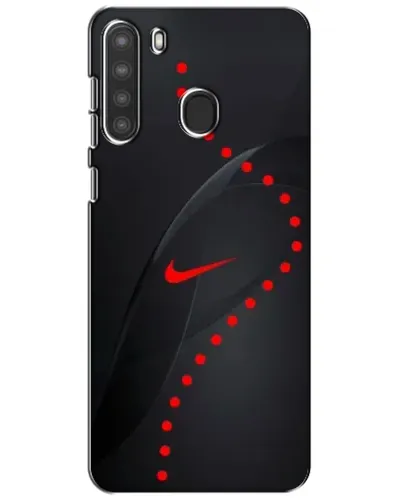 Чехол для Samsung Galaxy A21 (A215) с картинкой «Абстрактный дизайн Nike»