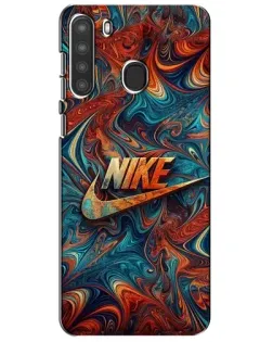 Чехол для Samsung Galaxy A21 (A215) с картинкой «Nike в абстракции» Чехол для Samsung Galaxy A21 (A215) с картинкой «Nike в абстракции»