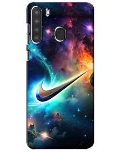 Чехол для Samsung Galaxy A21 (A215) с картинкой «Космический Nike Swoosh» Чехол для Samsung Galaxy A21 (A215) с картинкой «Космический Nike Swoosh»