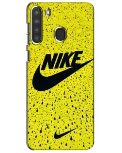 Чехол для Samsung Galaxy A21 (A215) с картинкой «Желтый текстурный Nike» Чехол для Samsung Galaxy A21 (A215) с картинкой «Желтый текстурный Nike»