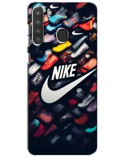 Чехол для Samsung Galaxy A21 (A215) с картинкой «Коллекция кроссовок Nike» Чехол для Samsung Galaxy A21 (A215) с картинкой «Коллекция кроссовок Nike»
