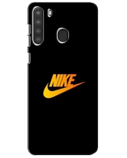 Чехол для Samsung Galaxy A21 (A215) с картинкой «Золотой логотип Nike» Чехол для Samsung Galaxy A21 (A215) с картинкой «Золотой логотип Nike»