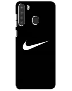 Чехол для Samsung Galaxy A21 (A215) с картинкой «Минималистический Найк» Чехол для Samsung Galaxy A21 (A215) с картинкой «Минималистический Найк»