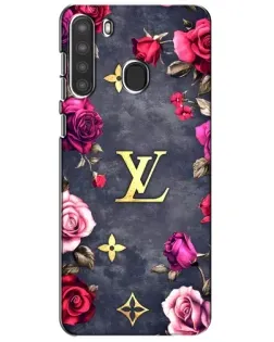 Чехол для Samsung Galaxy A21 (A215) с картинкой «Цветочный Louis Vuitton»
