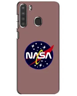 Чехол для Samsung Galaxy A21 (A215) с картинкой «NASA — ретро космос» Чехол для Samsung Galaxy A21 (A215) с картинкой «NASA — ретро космос»