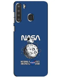 Чехол для Samsung Galaxy A21 (A215) с картинкой «NASA — лунная миссия» Чехол для Samsung Galaxy A21 (A215) с картинкой «NASA — лунная миссия»