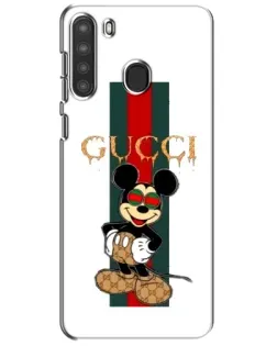 Чехол для Samsung Galaxy A21 (A215) с картинкой «Микки Маус Gucci — полосы» Чехол для Samsung Galaxy A21 (A215) с картинкой «Микки Маус Gucci — полосы»