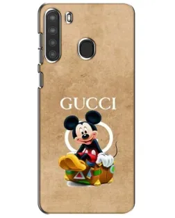 Чехол для Samsung Galaxy A21 (A215) с картинкой «Микки Маус Gucci — крафт» Чехол для Samsung Galaxy A21 (A215) с картинкой «Микки Маус Gucci — крафт»