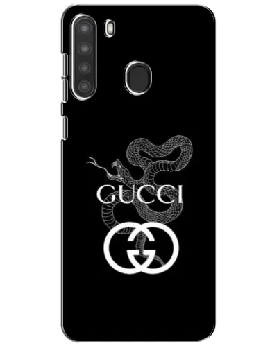 Чехол для Samsung Galaxy A21 (A215) с картинкой «Gucci — серебряная змея» Чехол для Samsung Galaxy A21 (A215) с картинкой «Gucci — серебряная змея»