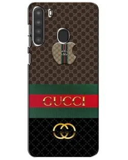 Чехол для Samsung Galaxy A21 (A215) с картинкой «Gucci — брендированный десерт» Чехол для Samsung Galaxy A21 (A215) с картинкой «Gucci — брендированный десерт»