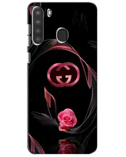Чехол для Samsung Galaxy A21 (A215) с картинкой «Gucci — неоновая роза» Чехол для Samsung Galaxy A21 (A215) с картинкой «Gucci — неоновая роза»