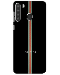 Чехол для Samsung Galaxy A21 (A215) с картинкой «Gucci — строгая линия» Чехол для Samsung Galaxy A21 (A215) с картинкой «Gucci — строгая линия»