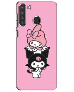Чехол для Samsung Galaxy A21 (A215) с картинкой «My Melody и Kuromi» Чехол для Samsung Galaxy A21 (A215) с картинкой «My Melody и Kuromi»