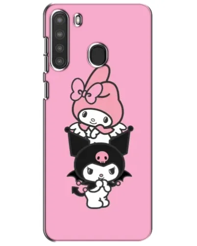Чехол для Samsung Galaxy A21 (A215) с картинкой «My Melody и Kuromi»