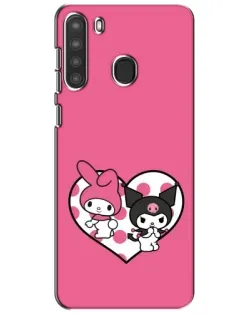 Чехол для Samsung Galaxy A21 (A215) с картинкой «Kuromi и My Melody» Чехол для Samsung Galaxy A21 (A215) с картинкой «Kuromi и My Melody»