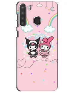 Чехол для Samsung Galaxy A21 (A215) с картинкой «My Melody и Kuromi» Чехол для Samsung Galaxy A21 (A215) с картинкой «My Melody и Kuromi»