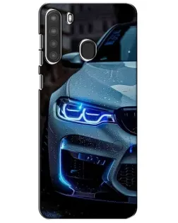 Чохол для Samsung Galaxy A21 (A215) з картинкою «Погляд BMW з синіми фарами» Чохол для Samsung Galaxy A21 (A215) з картинкою «Погляд BMW з синіми фарами»