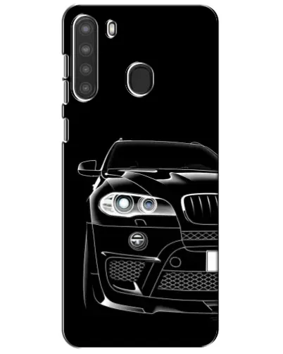 Чехол для Samsung Galaxy A21 (A215) с картинкой «Темный силуэт BMW»