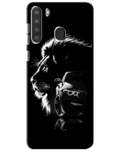 Чехол для Samsung Galaxy A21 (A215) с картинкой «BMW и лев»