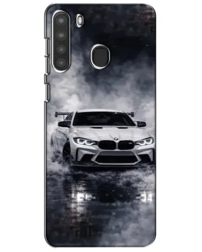 Чехол для Samsung Galaxy A21 (A215) с картинкой «BMW сквозь туман»