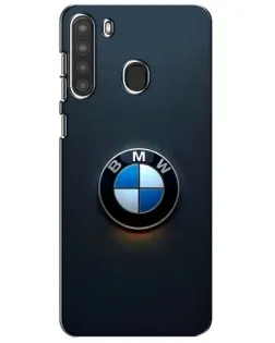 Чохол для Samsung Galaxy A21 (A215) з картинкою «Логотип BMW — мінімалізм» Чохол для Samsung Galaxy A21 (A215) з картинкою «Логотип BMW — мінімалізм»
