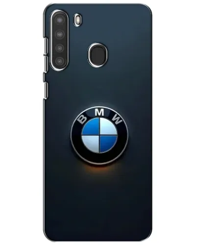 Чехол для Samsung Galaxy A21 (A215) с картинкой «Логотип BMW — минимализм»