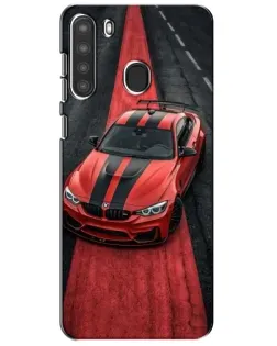 Чохол для Samsung Galaxy A21 (A215) з картинкою «BMW на червоній доріжці» Чохол для Samsung Galaxy A21 (A215) з картинкою «BMW на червоній доріжці»