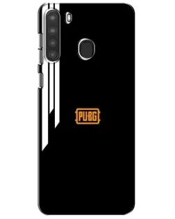 Чехол для Samsung Galaxy A21 (A215) с картинкой «PUBG — вертикальные линии» Чехол для Samsung Galaxy A21 (A215) с картинкой «PUBG — вертикальные линии»