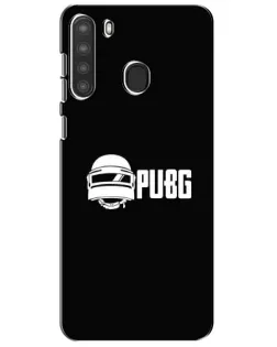 Чехол для Samsung Galaxy A21 (A215) с картинкой «PUBG — классический лого» Чехол для Samsung Galaxy A21 (A215) с картинкой «PUBG — классический лого»