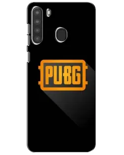 Чехол для Samsung Galaxy A21 (A215) с картинкой «PUBG — рамка лого» Чехол для Samsung Galaxy A21 (A215) с картинкой «PUBG — рамка лого»