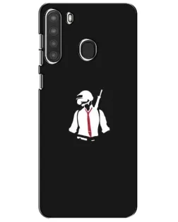 Чехол для Samsung Galaxy A21 (A215) с картинкой «PUBG — силуэт воина» Чехол для Samsung Galaxy A21 (A215) с картинкой «PUBG — силуэт воина»