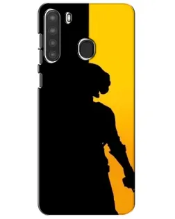 Чехол для Samsung Galaxy A21 (A215) с картинкой «Тень воина PUBG» Чехол для Samsung Galaxy A21 (A215) с картинкой «Тень воина PUBG»