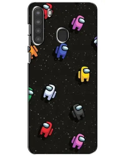 Чехол для Samsung Galaxy A21 (A215) с картинкой «Космический паттерн Among Us» Чехол для Samsung Galaxy A21 (A215) с картинкой «Космический паттерн Among Us»