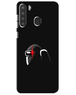 Чехол для Samsung Galaxy A21 (A215) с картинкой «Among Us шлем» Чехол для Samsung Galaxy A21 (A215) с картинкой «Among Us шлем»