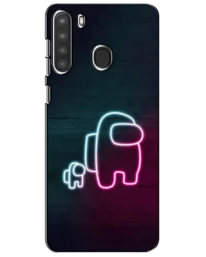 Чехол для Samsung Galaxy A21 (A215) с картинкой «Among Us неон-арт» Чехол для Samsung Galaxy A21 (A215) с картинкой «Among Us неон-арт»