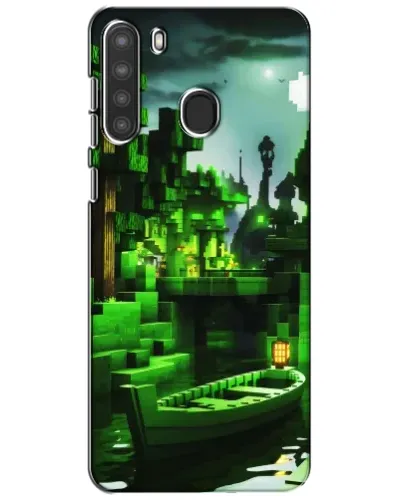 Чехол для Samsung Galaxy A21 (A215) с картинкой «Minecraft лесной пейзаж» Чехол для Samsung Galaxy A21 (A215) с картинкой «Minecraft лесной пейзаж»