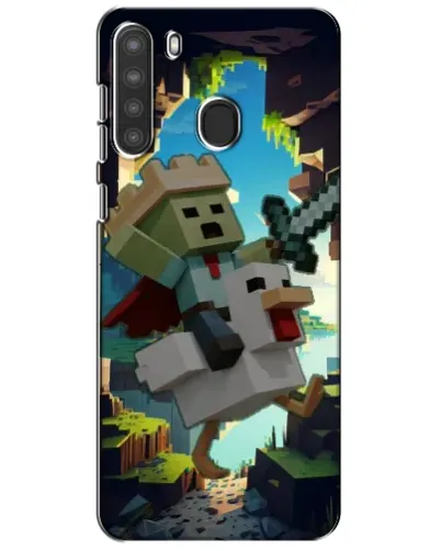 Чехол для Samsung Galaxy A21 (A215) с картинкой «Стив и гусь» Чехол для Samsung Galaxy A21 (A215) с картинкой «Стив и гусь»
