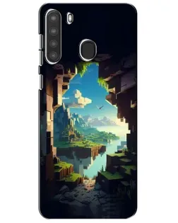 Чехол для Samsung Galaxy A21 (A215) с картинкой «Вид из пещеры»