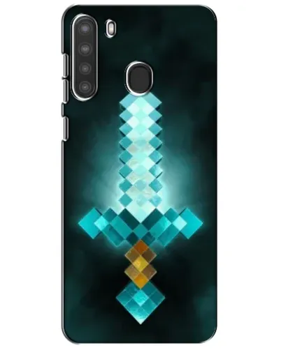 Чехол для Samsung Galaxy A21 (A215) с картинкой «Алмазный меч неон» Чехол для Samsung Galaxy A21 (A215) с картинкой «Алмазный меч неон»