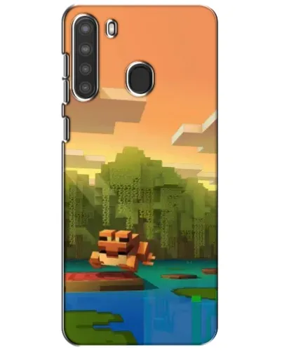Чехол для Samsung Galaxy A21 (A215) с картинкой «Майнкрафт закат солнца» Чехол для Samsung Galaxy A21 (A215) с картинкой «Майнкрафт закат солнца»