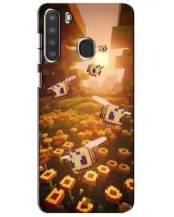 Чехол для Samsung Galaxy A21 (A215) с картинкой «Поле подсолнухов»