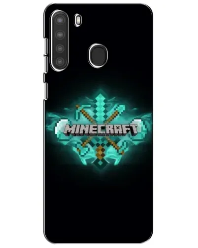 Чехол для Samsung Galaxy A21 (A215) с картинкой «Minecraft Diamond лого» Чехол для Samsung Galaxy A21 (A215) с картинкой «Minecraft Diamond лого»