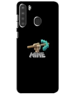 Чехол для Samsung Galaxy A21 (A215) с картинкой «Алмазная кирка»