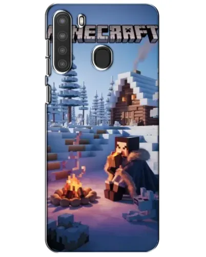 Чехол для Samsung Galaxy A21 (A215) с картинкой «Зимний Minecraft» Чехол для Samsung Galaxy A21 (A215) с картинкой «Зимний Minecraft»