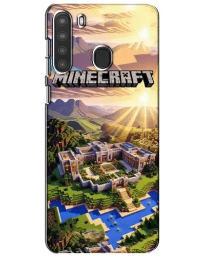 Чехол для Samsung Galaxy A21 (A215) с картинкой «Minecraft панорама» Чехол для Samsung Galaxy A21 (A215) с картинкой «Minecraft панорама»