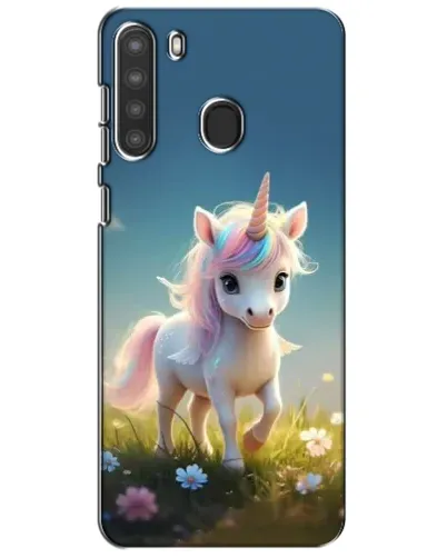 Чехол для Samsung Galaxy A21 (A215) с картинкой «Единорог на поляне» Чехол для Samsung Galaxy A21 (A215) с картинкой «Единорог на поляне»