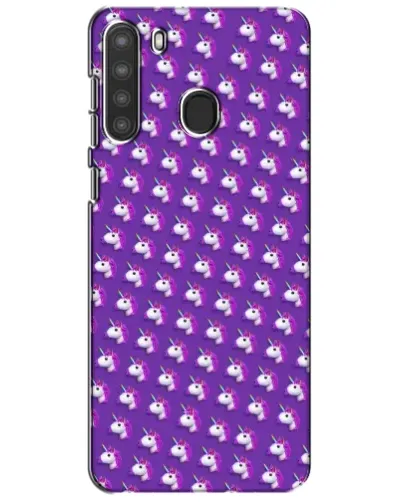 Чехол для Samsung Galaxy A21 (A215) с картинкой «Единороги на фиолетовом» Чехол для Samsung Galaxy A21 (A215) с картинкой «Единороги на фиолетовом»