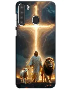 Чехол для Samsung Galaxy A21 (A215) с картинкой «Лев Иуды и Свет» Чехол для Samsung Galaxy A21 (A215) с картинкой «Лев Иуды и Свет»