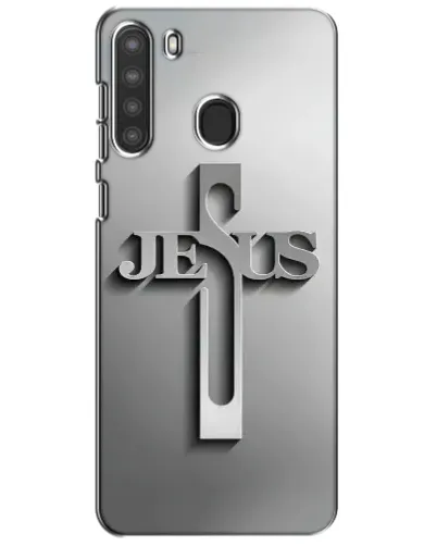 Чехол для Samsung Galaxy A21 (A215) с картинкой «Металлический крест Jesus» Чехол для Samsung Galaxy A21 (A215) с картинкой «Металлический крест Jesus»