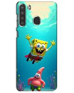 Чехол для Samsung Galaxy A21 (A215) с картинкой «Спанч Боб под водой» Чехол для Samsung Galaxy A21 (A215) с картинкой «Спанч Боб под водой»